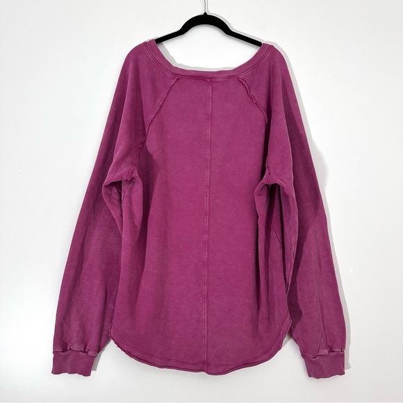 Pilcro Notch Neck Sweatshirt Size XL - Picture 8 of 12